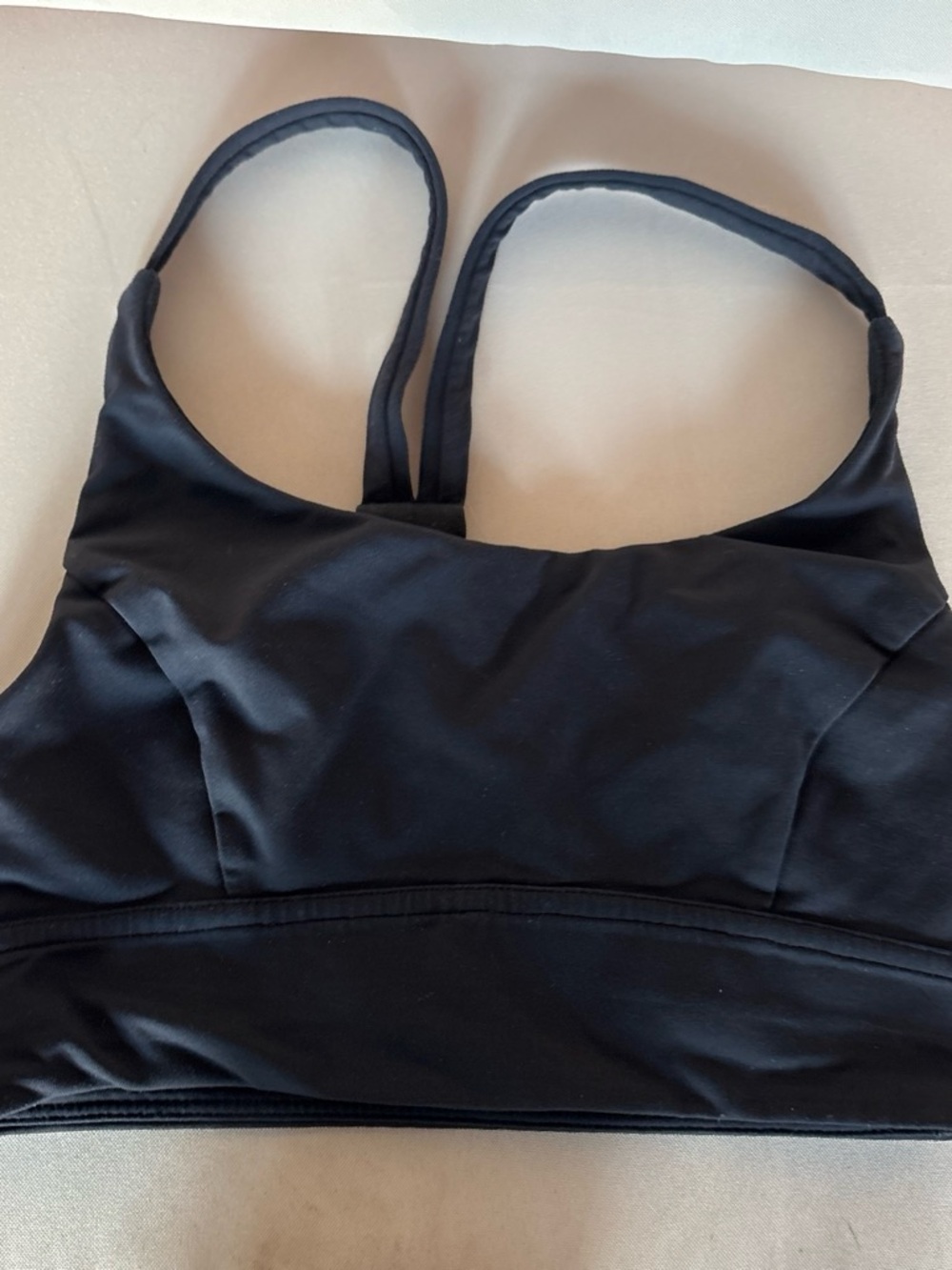 lululemon athletica Black Sports Bra - Minimal Racerback size 2 no pads